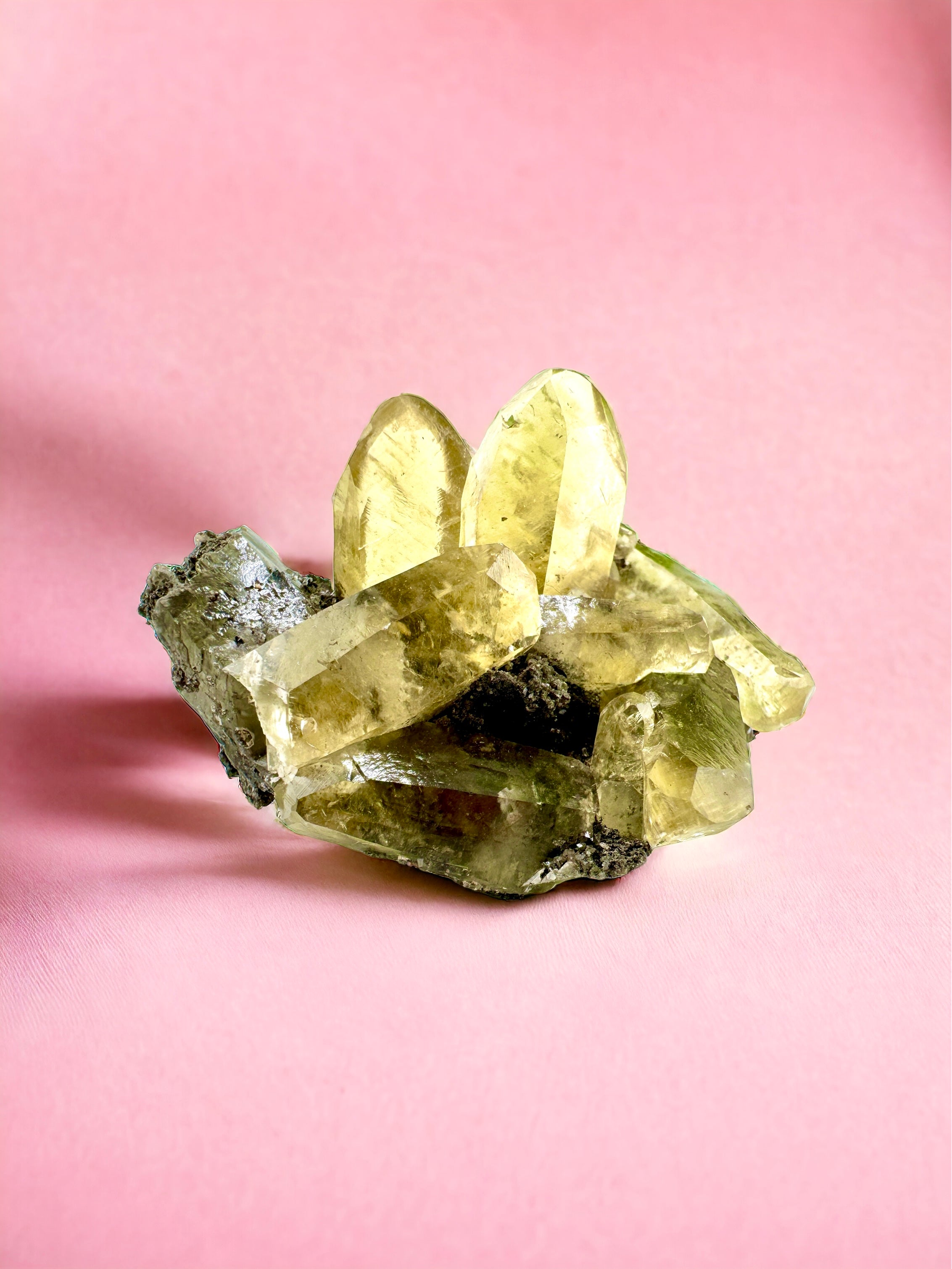 Yellow Calcite on Marcasite, Sweetwater Mine, Missouri