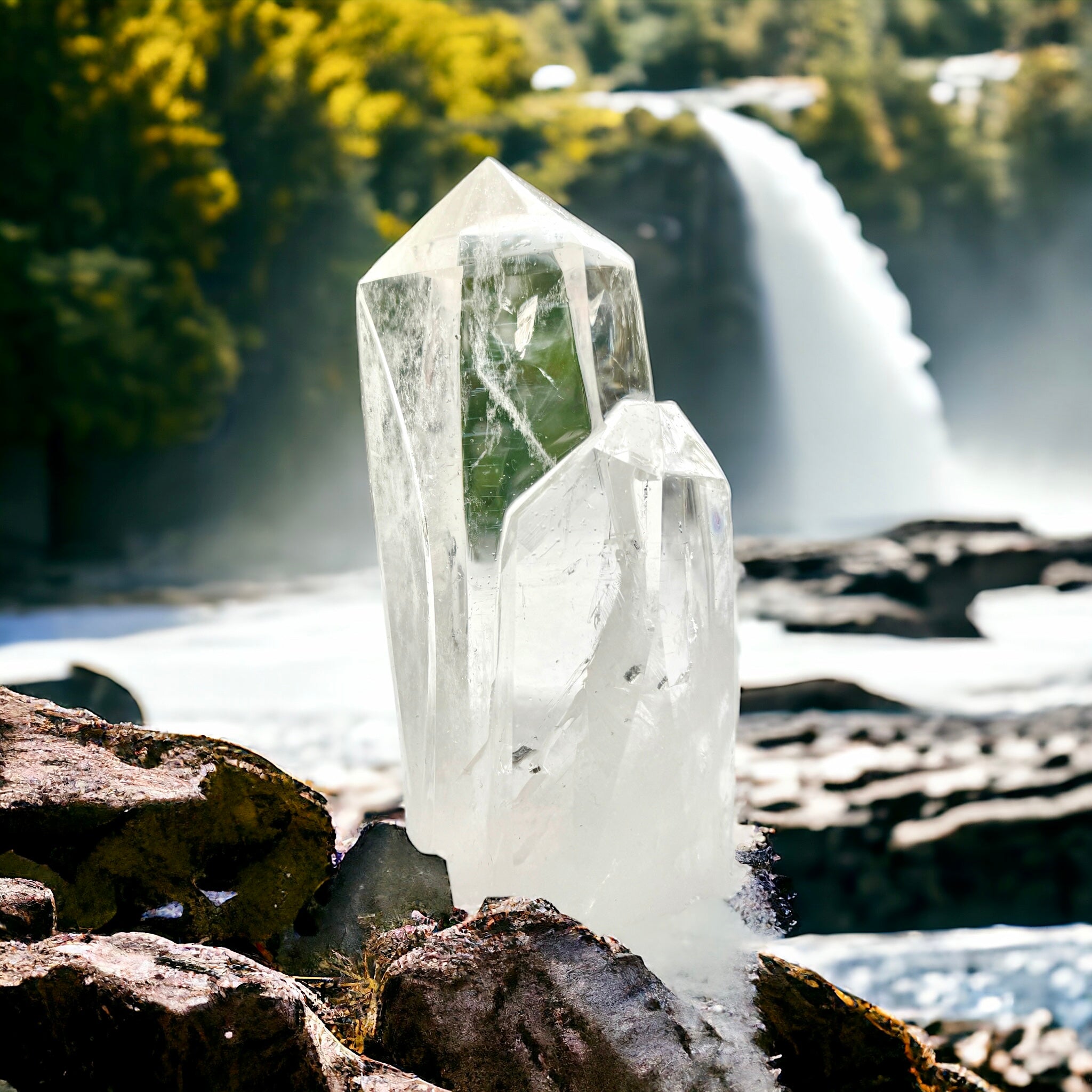 Polished Clear Quartz Statement Tower