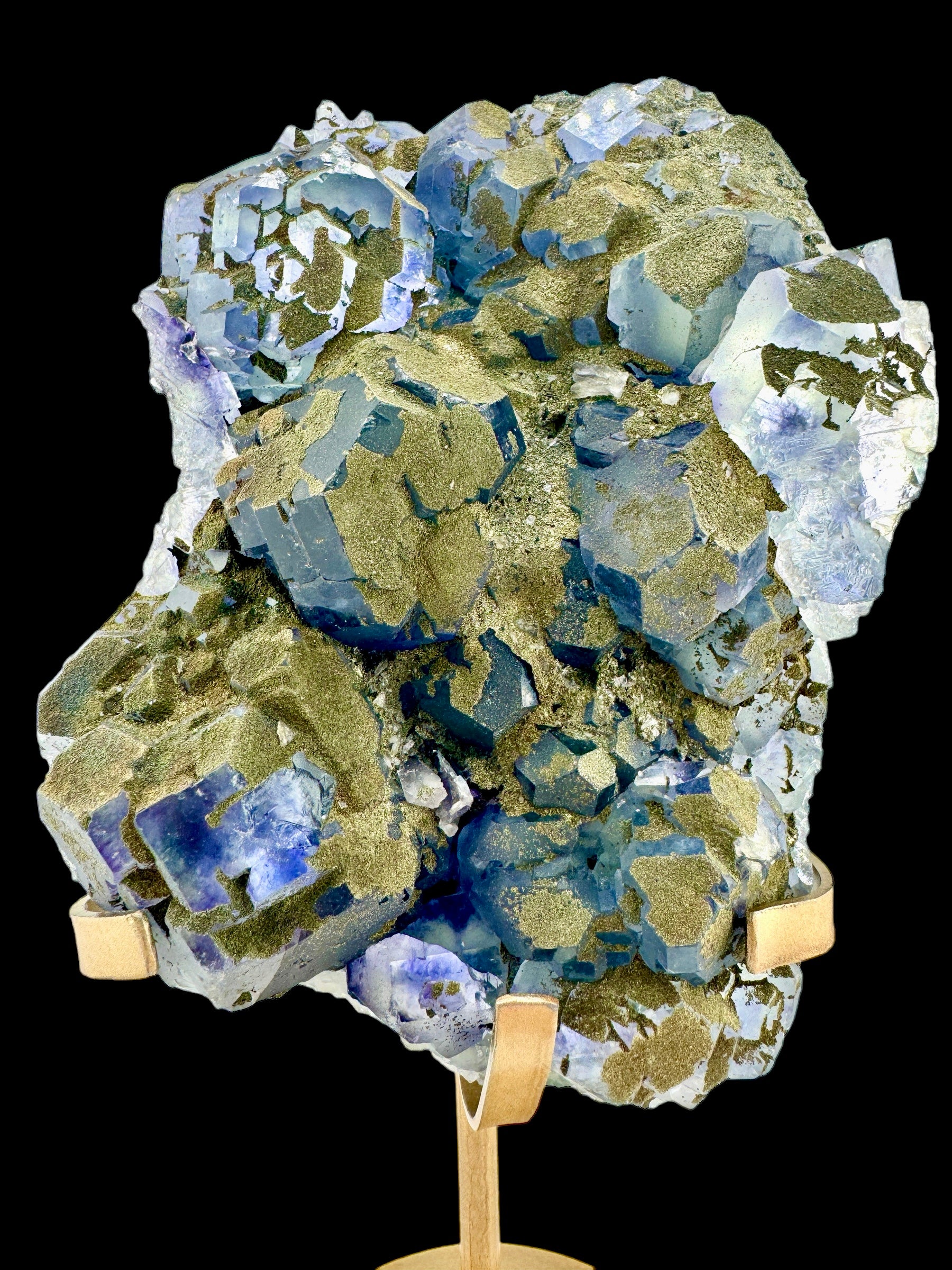 Stunning Pyrite-Covered Fluorite Statement Piece