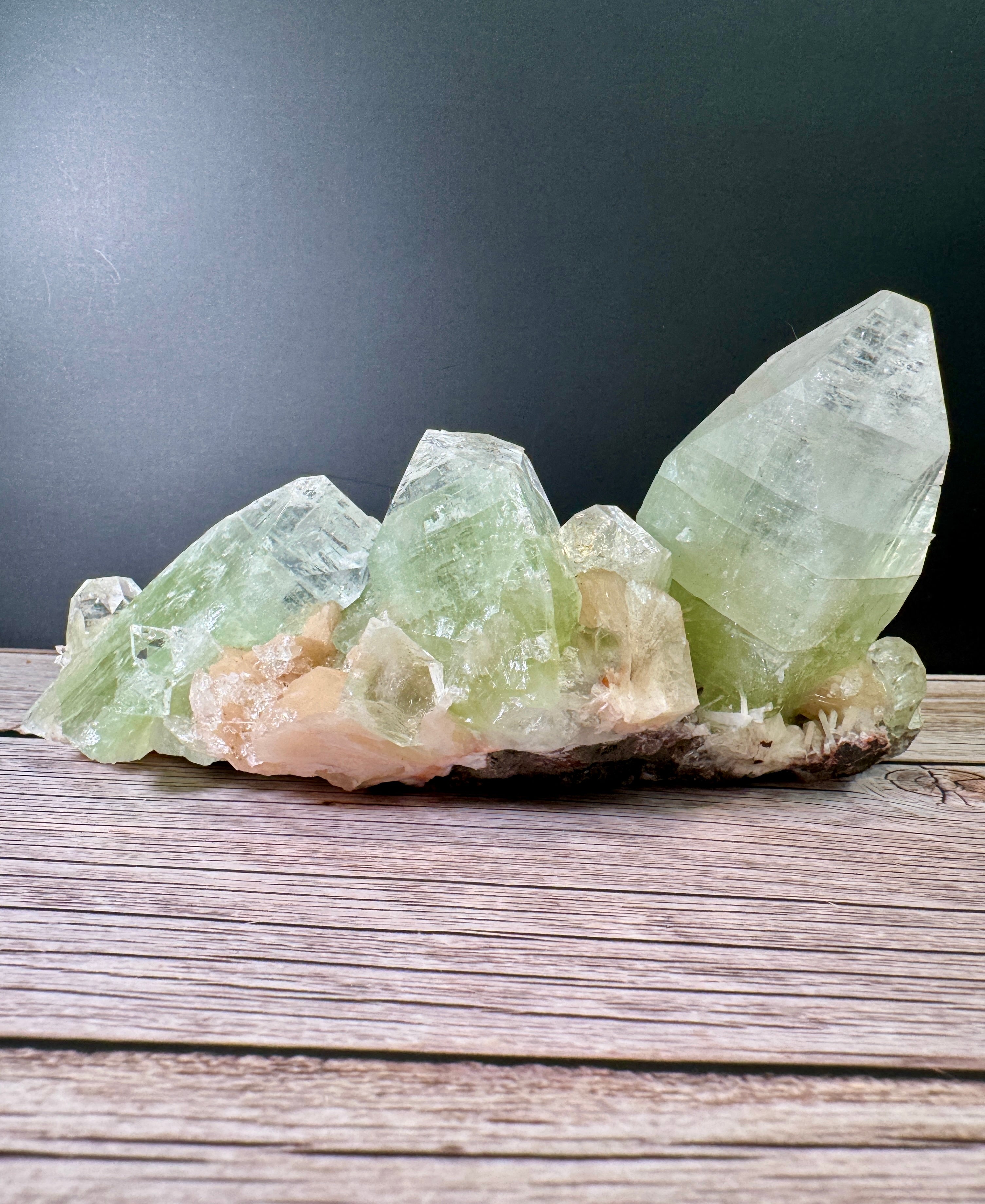 High Grade Apophyllite and Stilbite Statement Piece